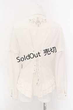 画像4: Ozz oneste / 2WAYピンタックブラウス  オフシロ O-25-05-26-045-OO-BL-IG-OS