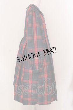 画像2: FLC / 皆方由衣コラボ MINA*タータンチェックワンピース 3L アカ O-25-05-26-047-LO-OP-YM-ZT160