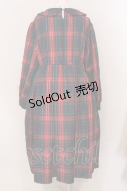 画像3: FLC / 皆方由衣コラボ MINA*タータンチェックワンピース 3L アカ O-25-05-26-047-LO-OP-YM-ZT160