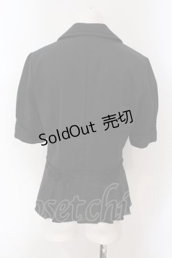 画像3: INGEBORG / 鍵編みローズモチーフつき半袖ジャケット  クロ O-25-05-26-006-LO-TO-IG-OS
