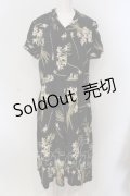 INGEBORG / 水仙ptレーヨンワンピース  クロ O-25-05-26-053-LO-OP-OW-OS