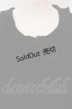 画像2: KANEKO ISAO / リボン使いピンタックワンピース  クロ O-25-05-26-054-EL-OP-OW-OS