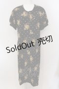 【SALE】KANEKO ISAO / 花瓶柄ワンピース  クロ O-25-05-26-055-EL-OP-OW-ZT431