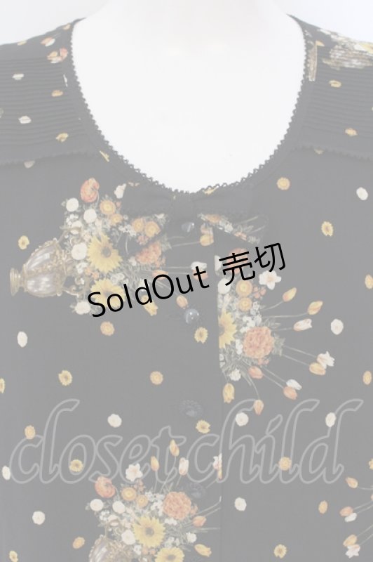 画像2: 【SALE】KANEKO ISAO / 花瓶柄ワンピース  クロ O-25-05-26-055-EL-OP-OW-ZT431 (2)