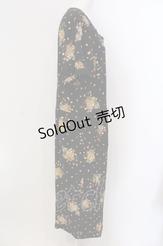 画像3: 【SALE】KANEKO ISAO / 花瓶柄ワンピース  クロ O-25-05-26-055-EL-OP-OW-ZT431 (3)