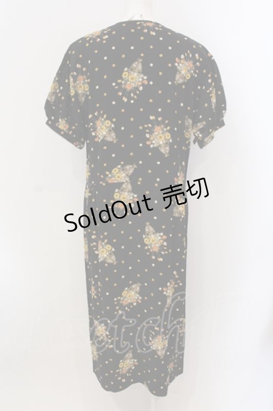 画像4: 【SALE】KANEKO ISAO / 花瓶柄ワンピース  クロ O-25-05-26-055-EL-OP-OW-ZT431 (4)