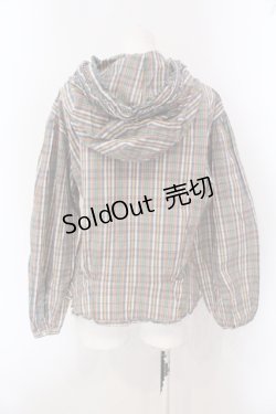 画像4: PINK HOUSE / チェック柄フード付きブラウス  グリーン系 O-25-05-26-056-LO-BL-OW-OS