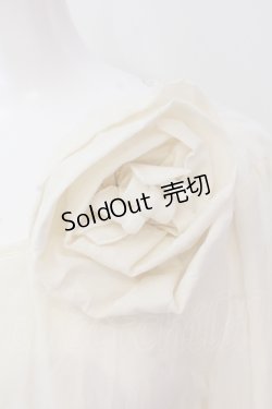 画像2: INGEBORG / コサージュつきフロッキーチュニック 9 オフシロ O-25-05-26-007-LO-TO-IG-OS