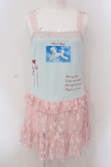 Candy Stripper / MY FAVORITE CAMISOLE ONE-PIECE　ワンピース F ミントグリーン×ピンク O-25-05-26-058-PU-OP-OW-OS