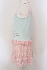 画像3: 【SALE】Candy Stripper / MY FAVORITE CAMISOLE ONE-PIECE　ワンピース F ミントグリーン×ピンク O-25-05-26-058-PU-OP-OW-ZT353 (3)