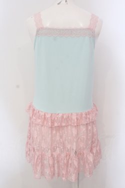 画像4: Candy Stripper / MY FAVORITE CAMISOLE ONE-PIECE　ワンピース F ミントグリーン×ピンク O-25-05-26-058-PU-OP-OW-OS