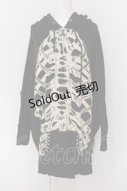 画像1: GLAD NEWS / スカルptドルマンパーカー R ブラック O-25-05-26-060-GL-TO-OW-OS