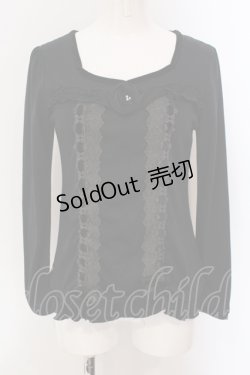 画像1: axes femme / ビスチェ切り替え風プルオーバー M クロ O-25-05-26-061-AX-TO-OW-OS