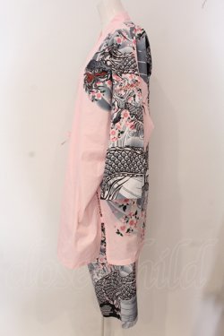 画像2: GALFY / 卍甚平 大型犬（L） ピンク O-25-05-26-063-PU-OP-OW-OS