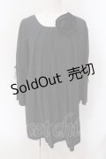 INGEBORG / コサージュつきフロッキーチュニック  クロ O-25-05-26-008-LO-TO-IG-ZI
