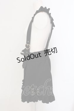 画像2: LIZ LISA / サスペンダー付フリルショートパンツ  クロ O-25-05-26-074-LO-PA-OW-OS