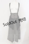 ALGONQUINS / サスペンダー付きラップワイドパンツ F グレー×ブラック O-25-05-26-076-AL-PA-OW-OS