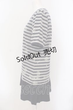 画像2: INGEBORG / カメリアボーダーカットチュニック 3 ネイビー×グレー O-25-05-26-009-LO-TO-IG-OS