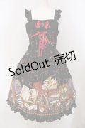ALICE and the PIRATES / 天幕裏の赤ずきん柄ジャンパースカートI  クロ O-25-05-26-081-PA-OP-OW-OS