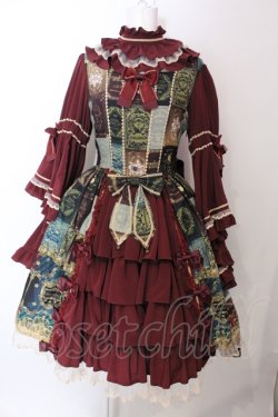 画像1: metamorphose / Grimoire〜星影の魔導書〜姫袖ワンピース  ガーネット O-25-05-26-085-ME-OP-OW-OS