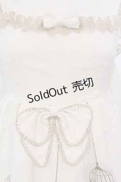 画像2: To Alice / バードケージジャンパースカート S シロ O-25-05-26-086-LO-OP-IG-OS