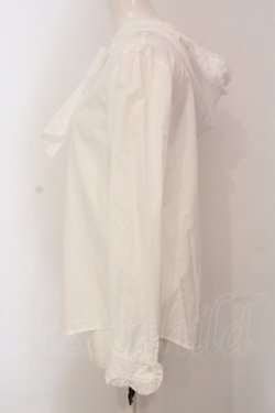 画像3: Jane Marple / フリルフードのブラウス M シロ O-25-05-26-091-JM-BL-IG-OS