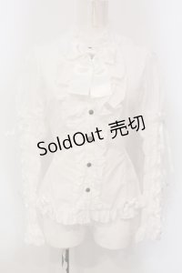 metamorphose / レースアップスリーブブラウス size1 シロ O-25-05-26-093-ME-BL-IG-OS
