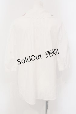 画像4: Jane Marple / ローズエンブロイダリーカラーのブラウス M シロ O-25-05-26-094-JM-BL-IG-OS
