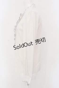 画像3: Jane Marple / プリーツフリルブラウス M アイボリー O-25-05-26-095-JM-BL-IG-OS