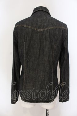 画像3: INGEBORG / ロゴスナップボタンデニムシャツ 9 クロ O-25-05-26-011-LO-JA-IG-OS