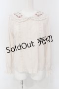 axes femme POETIQUE / ストロベリーフィールドブラウス M キナリ O-25-05-26-096-AX-BL-OW-OS