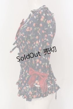 画像3: metamorphose / スクエアあきフリルブラウス(五分袖) 1 ネイビー O-25-05-26-097-ME-BL-OW-OS