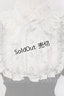 画像2: FRILL / コフィンジャガードプリント半袖カットブラウス  ブラック×ホワイト O-25-05-26-101-HN-TO-IG-OS