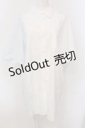 KMK / バイカラーシャツ  ホワイト×サックス O-25-05-26-108-PU-BL-OW-OS