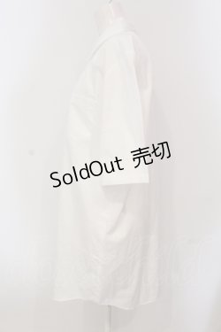 画像2: KMK / バイカラーシャツ  ホワイト×サックス O-25-05-26-108-PU-BL-OW-OS