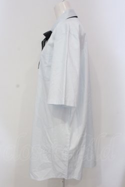 画像2: KMK / バイカラーシャツ  サックス×ホワイト O-25-05-26-109-PU-BL-OW-OS