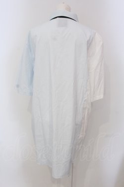画像3: KMK / バイカラーシャツ  サックス×ホワイト O-25-05-26-109-PU-BL-OW-OS