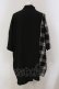 画像3: KMK / チェック切り替えBIGシャツ  ブラック×ネイビー系チェック O-25-05-26-110-PU-BL-OW-OS (3)