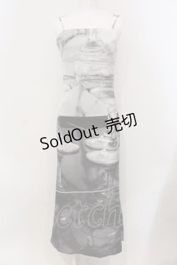 画像1: Melt the lady / glass dress　ワンピース F グレー系 O-25-05-26-113-PU-OP-OW-OS