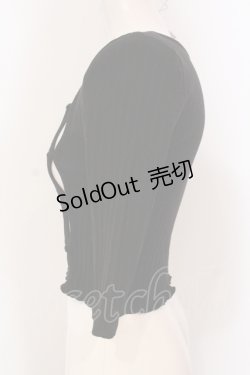 画像2: Melt the lady / クロップドリブトップス F クロ O-25-05-26-115-PU-TO-OW-OS