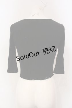 画像3: Melt the lady / クロップドリブトップス F クロ O-25-05-26-115-PU-TO-OW-OS