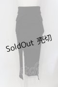 Melt the lady / ダブルポケットラウンドスカート S クロ O-25-05-26-116-PU-SK-OW-ZY