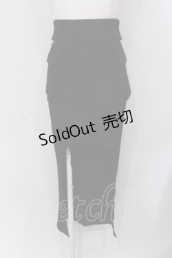 画像1: Melt the lady / ダブルポケットラウンドスカート S クロ O-25-05-26-116-PU-SK-OW-ZY