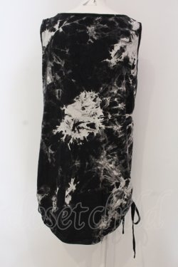 画像3: ALGONQUINS / ムラ柄レースアップタンクトップ F ブラック O-25-05-26-120-AL-TO-OW-OS