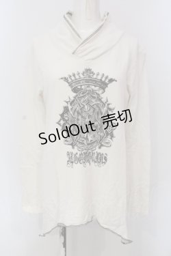 画像1: ALGONQUINS / 裾変形プルオーバー F オフホワイト O-25-05-26-125-AL-TO-OW-OS