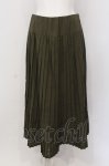 画像1: 【SALE】INGEBORG / カメリアリボンプリントプリーツロングスカート 3 グリーン O-25-05-26-016-LO-SK-IG-ZT270 (1)