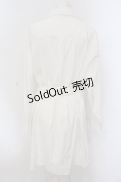 画像4: INGEBORG / レースモチーフ配色開襟シャツワンピース 9 シロ O-25-05-26-017-LO-OP-IG-OS