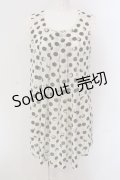 INGEBORG / ドットシフォンノースリーブチュニック 9 オフシロ×クロ O-25-05-26-009-LO-TO-IG-OS