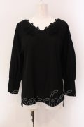 INGEBORG / ドロップショルダーゆるかわカットソー  クロ O-25-05-26-020-LO-TO-IG-OS