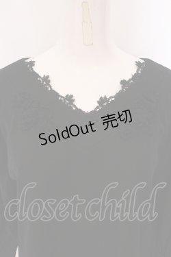 画像2: INGEBORG / ドロップショルダーゆるかわカットソー  クロ O-25-05-26-020-LO-TO-IG-ZI